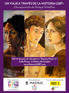 Cartel Exposición Un viaje a través de la historia LGBT+